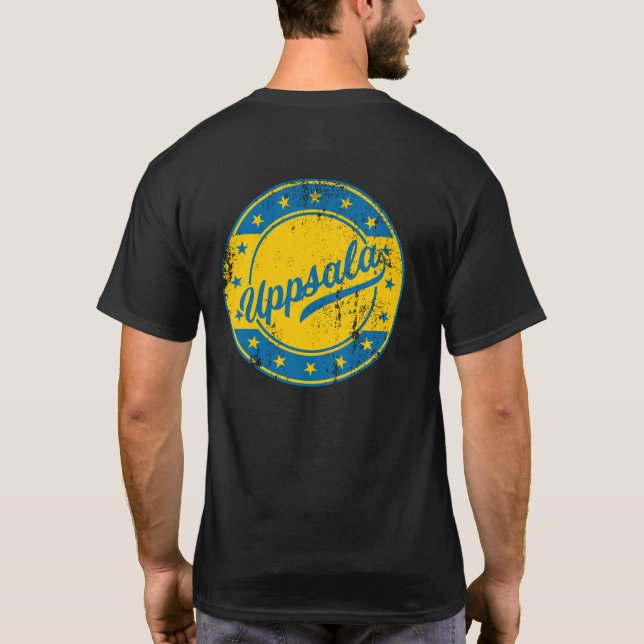 Nationell - Uppsala Sverige | Sverige T-Shirt (Baksida)