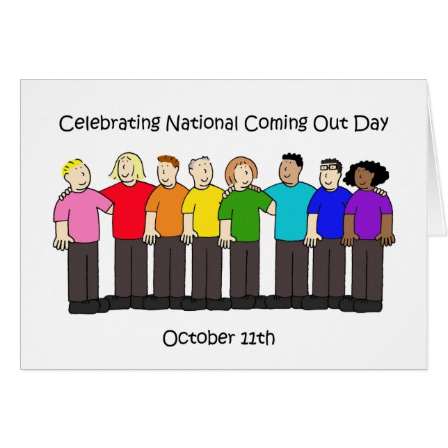 Nationell utgående dag - 11 oktober hälsningskort (Framsidan Horizontal)