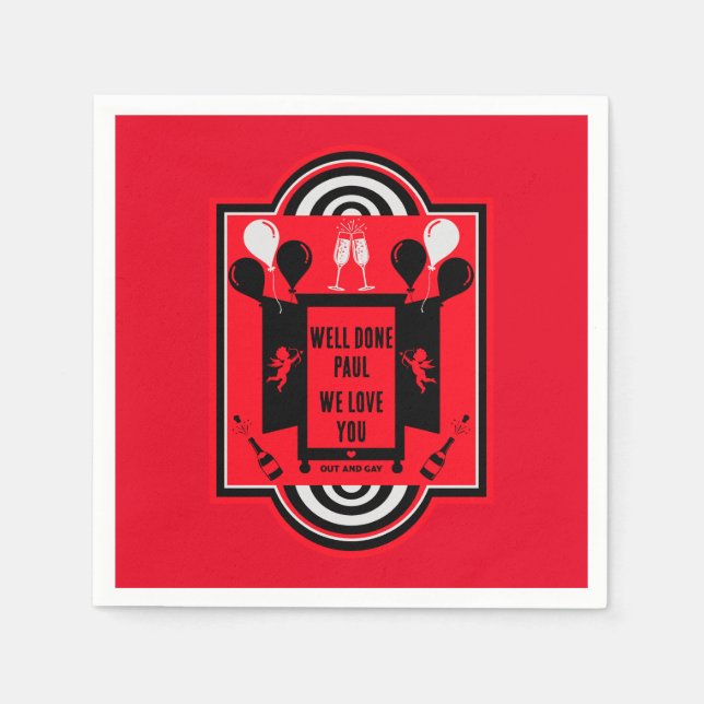 Nationell utgående dag NCOD Pappersservett (Framsidan)