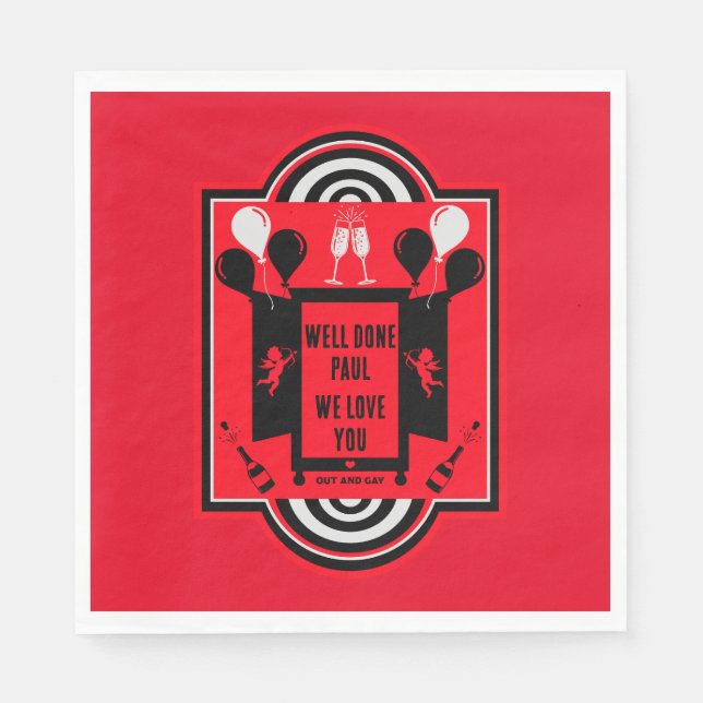 Nationell utgående dag NCOD Pappersservett (Framsidan)