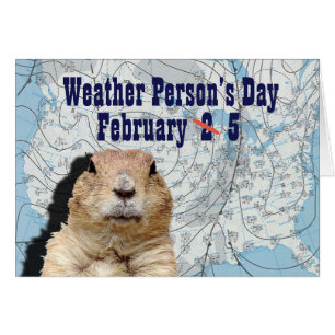 Nationell väderdag, dag 5 februari hälsningskort
