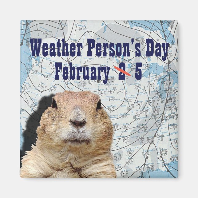 Nationell väderdag, dag 5 februari magnet (Framsidan)