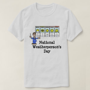 Nationell väderlekspersons T-shirt-shirt - handjur T Shirt