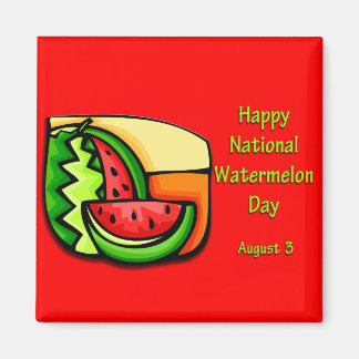Nationell vattenmelondag 3 augusti magnet