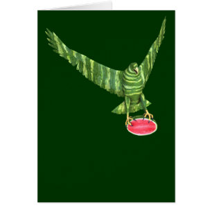 Nationell vattenmelondagseagle hälsningskort