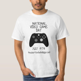 Nationell videospelsdag 8 juli t shirt