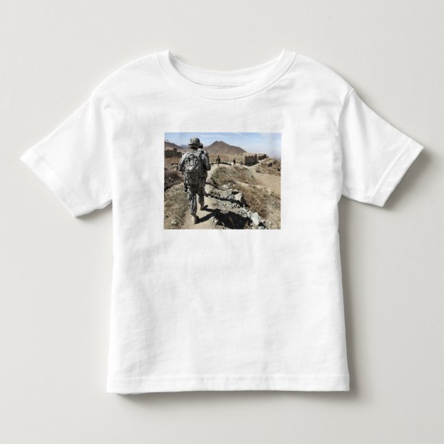 Nationella afghanska armén och amerikanska soldate tee (Framsida)