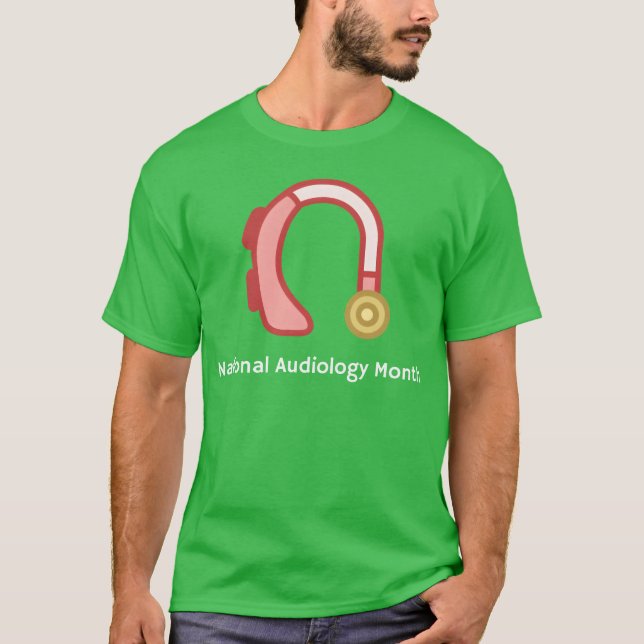 Nationella audiologimånaden retro t shirt (Framsida)