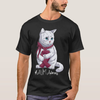 Nationella AVM-medvetandemånad Burgunderband Söt  T Shirt