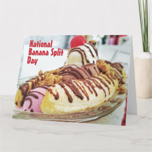 Nationella Banana Split-dagen Kort