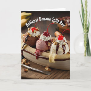 Nationella Banana Split-dagen Kort