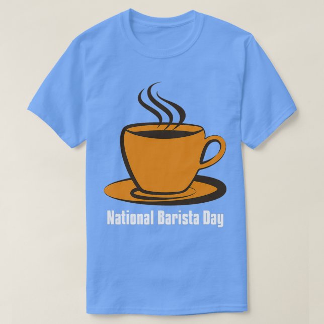 Nationella Baristdagen Gift Barista Gifts Barista  T Shirt (Design framsida)