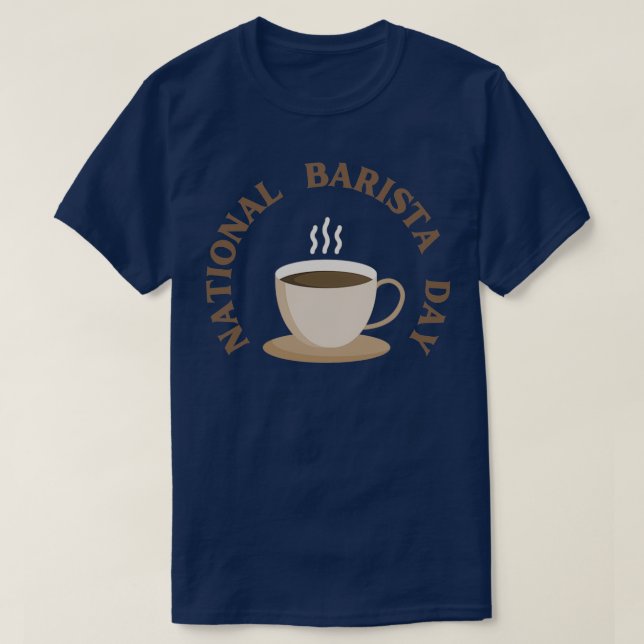 Nationella baristdagsmärken och utformning t shirt (Design framsida)