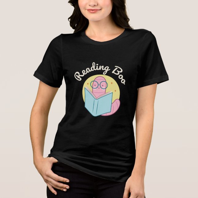 Nationella bibliotekarien i Bibliotek och Bok Fläk T Shirt (Framsida)