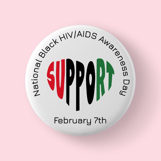 Nationella Black HIV/AIDS-medvetandedagen Knapp (Black HIV/AIDS)