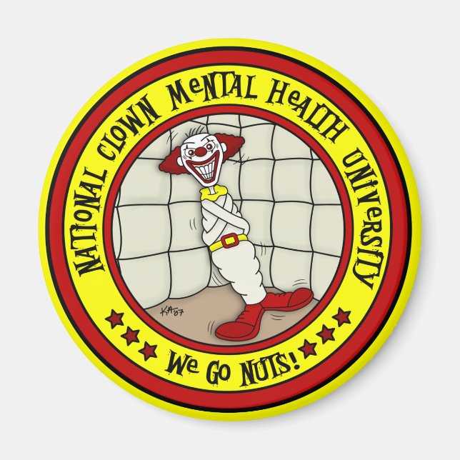 Nationella Clown Mental Hälsa Universitet Magnet (Framsidan)