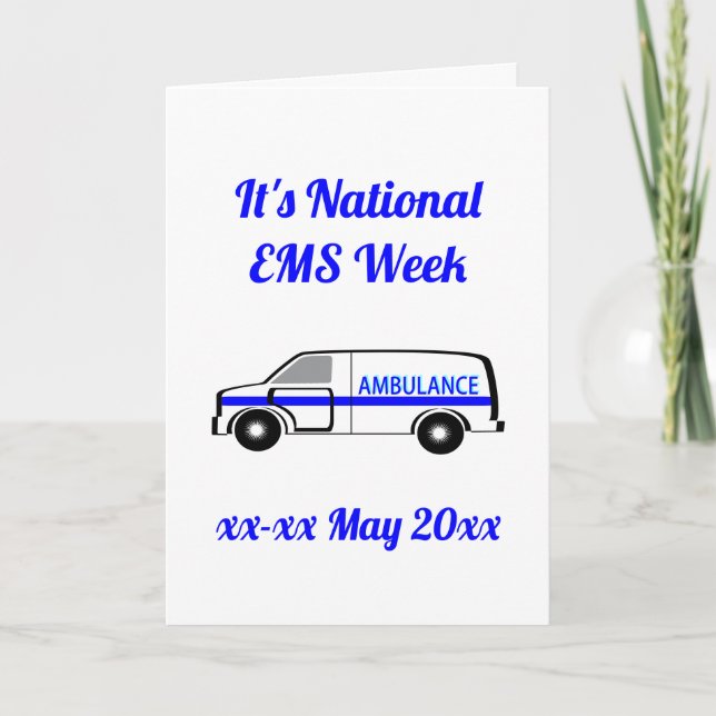 Nationella EMS-veckan Kort (Framsida)