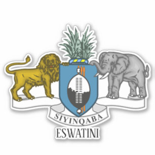 Nationella Eswatini-Jacka av Arm Patriotic Klistermärken