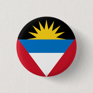 Nationella flagga Antigua och Barbuda Knapp