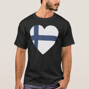 Nationella flaggan av Finland souvenir för män kvi T Shirt