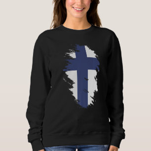 Nationella flaggan av Finland souvenir för män kvi T Shirt
