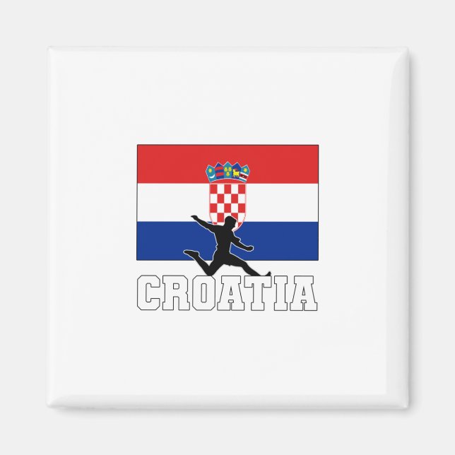 Nationella fotbollsförbundet i Kroatien Magnet (Framsidan)