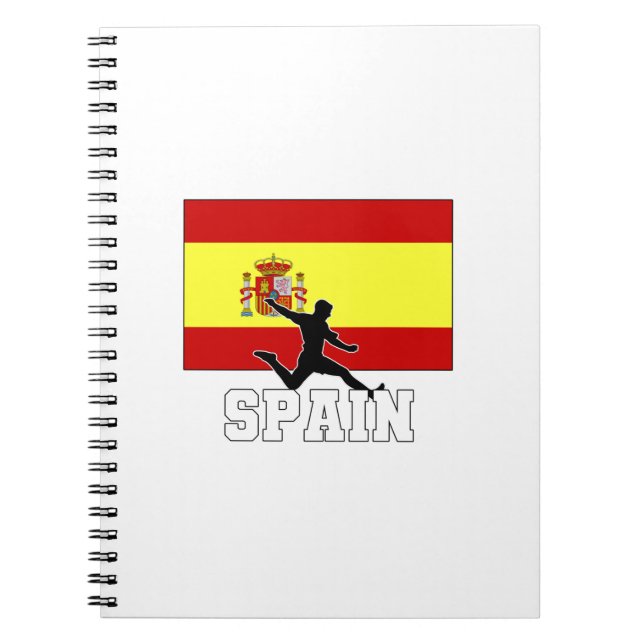 Nationella fotbollslaget i Spanien Anteckningsbok (Framsidan)