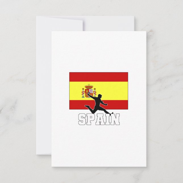 Nationella fotbollslaget i Spanien Kort (Framsida)