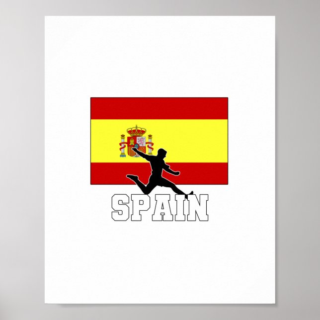 Nationella fotbollslaget i Spanien Poster (Framsidan)