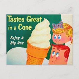 Nationella Glassdagen Retro Stil Postkort Vykort