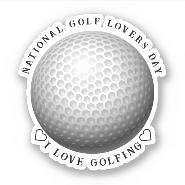 Nationella golfdagen  Sport Klistermärken (Framsida)