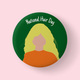 Nationella hårddagen - Blond märke/ knapp