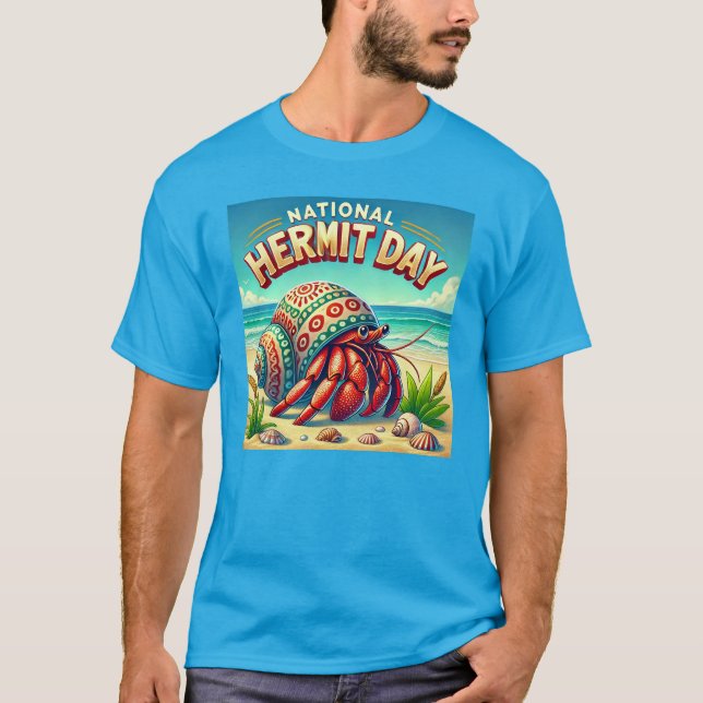 Nationella Hermit Day T Shirt (Framsida)