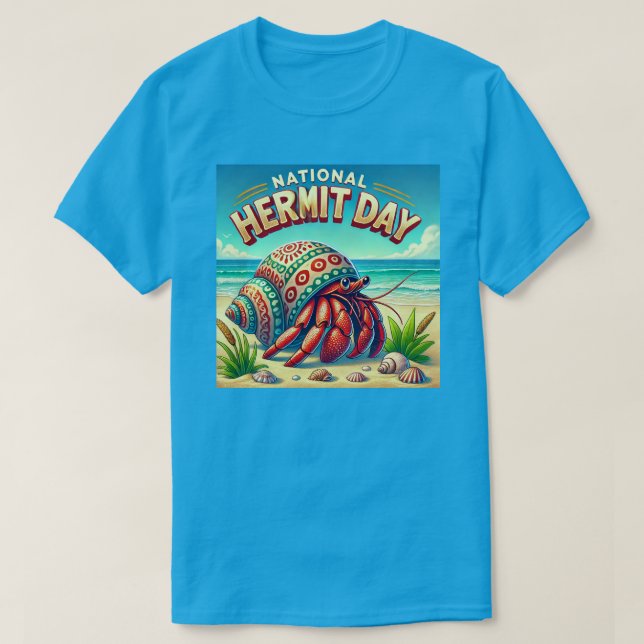 Nationella Hermit Day T Shirt (Design framsida)