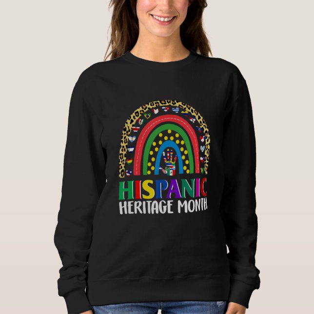 Nationella Hispanic Heritage månad Rainbow Tee Ant (Framsida)