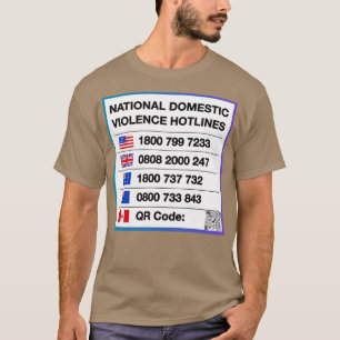 Nationella hotell för våld mot Domestic T Shirt
