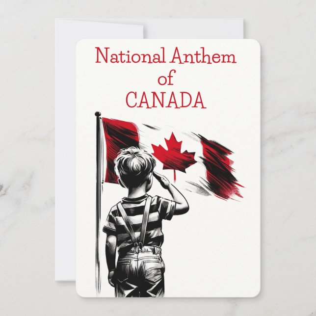Nationella hymnen i CANADA LYRICS (Framsida)