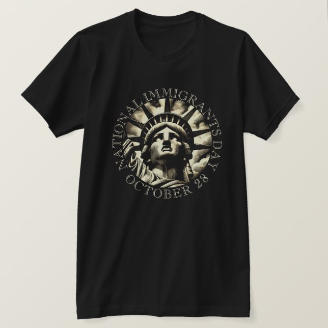 Nationella invandrarens dag, 28 oktober   t shirt (Design framsida)