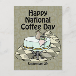 Nationella kaffedagen 29 september vykort