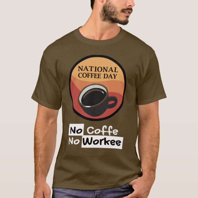 Nationella kaffedagen den 29 september t shirt (Framsida)