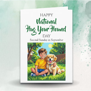 Nationella krama din hund-dagen! andra söndagen i kort