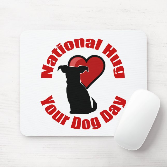 Nationella Krama Din Hund-dagen Musmatta (Med mus)