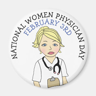 Nationella kvinnoläkardagen 3 februari magnet