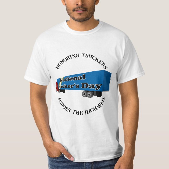 Nationella lastbilschaufförernas dag t shirt (Framsida)