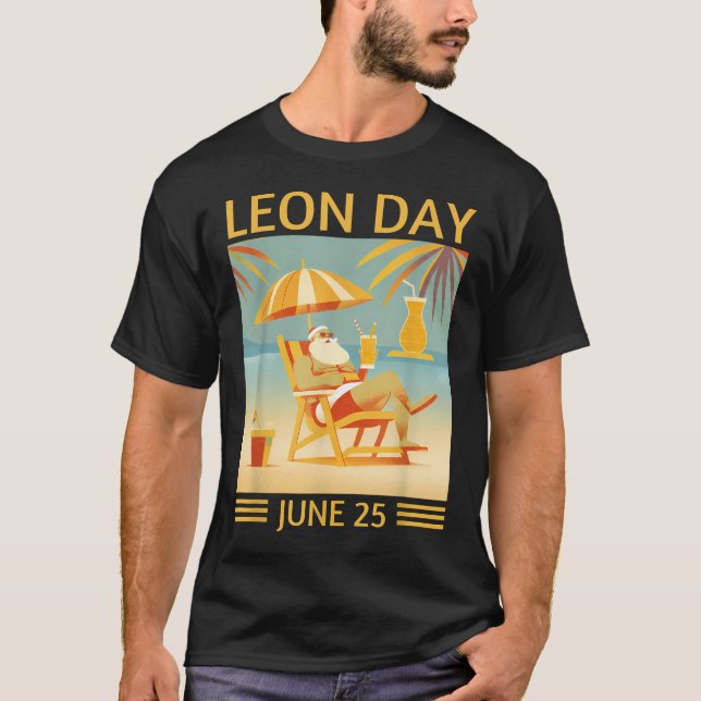 Nationella Leon-dagen 25 juni Noel T Shirt (Framsida)