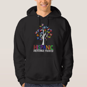 Nationella månaden för det spanska kulturarvet fjä hoodie