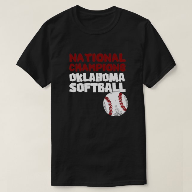 Nationella mästare i softball softball t shirt (Design framsida)