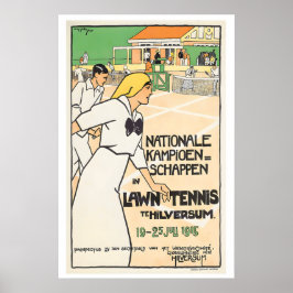 Nationella mästerskapen i grästenni i Hilversum Poster