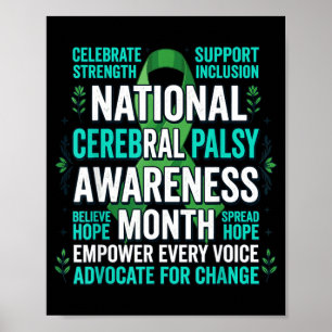 Nationella medvetenhetsmånaden för cerebral pares poster