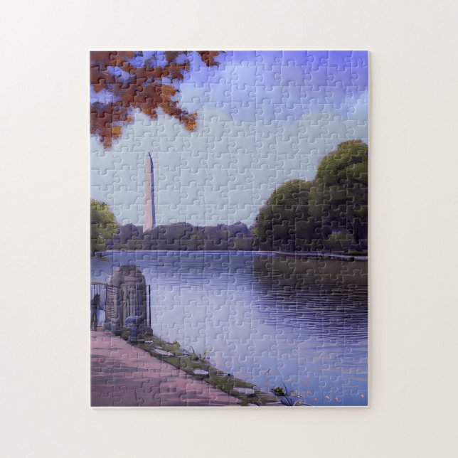 Nationella minnesmärket i Washington D.C. Pussel (Vertikal)